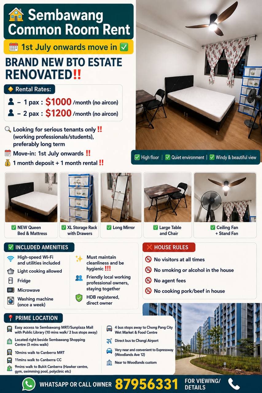 HDB ROOM in D3 Queenstown