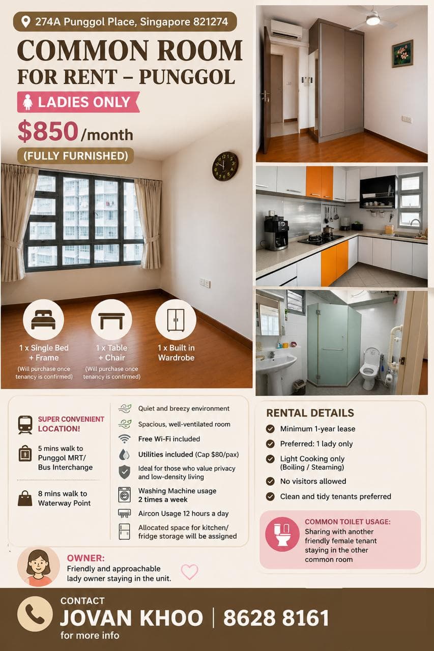 HDB ROOM in D26 Upper Thomson