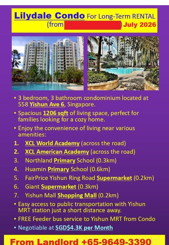 HDB ROOM in D27 Yishun
