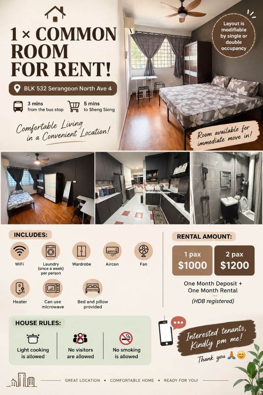 HDB Room · D18 Pasir Ris